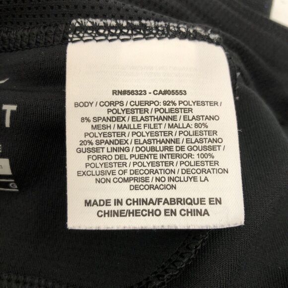 Nike Pants Womens Large Black Dri-FIT Running Leggings Zip Ankle Compression - Picture 16 of 16
